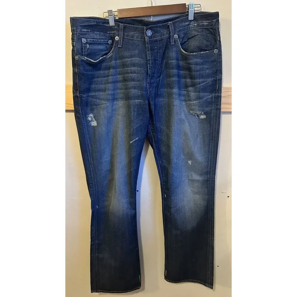Commonwealth Men's straight denim Size 38 style: M010201-MPK Evan Button fly